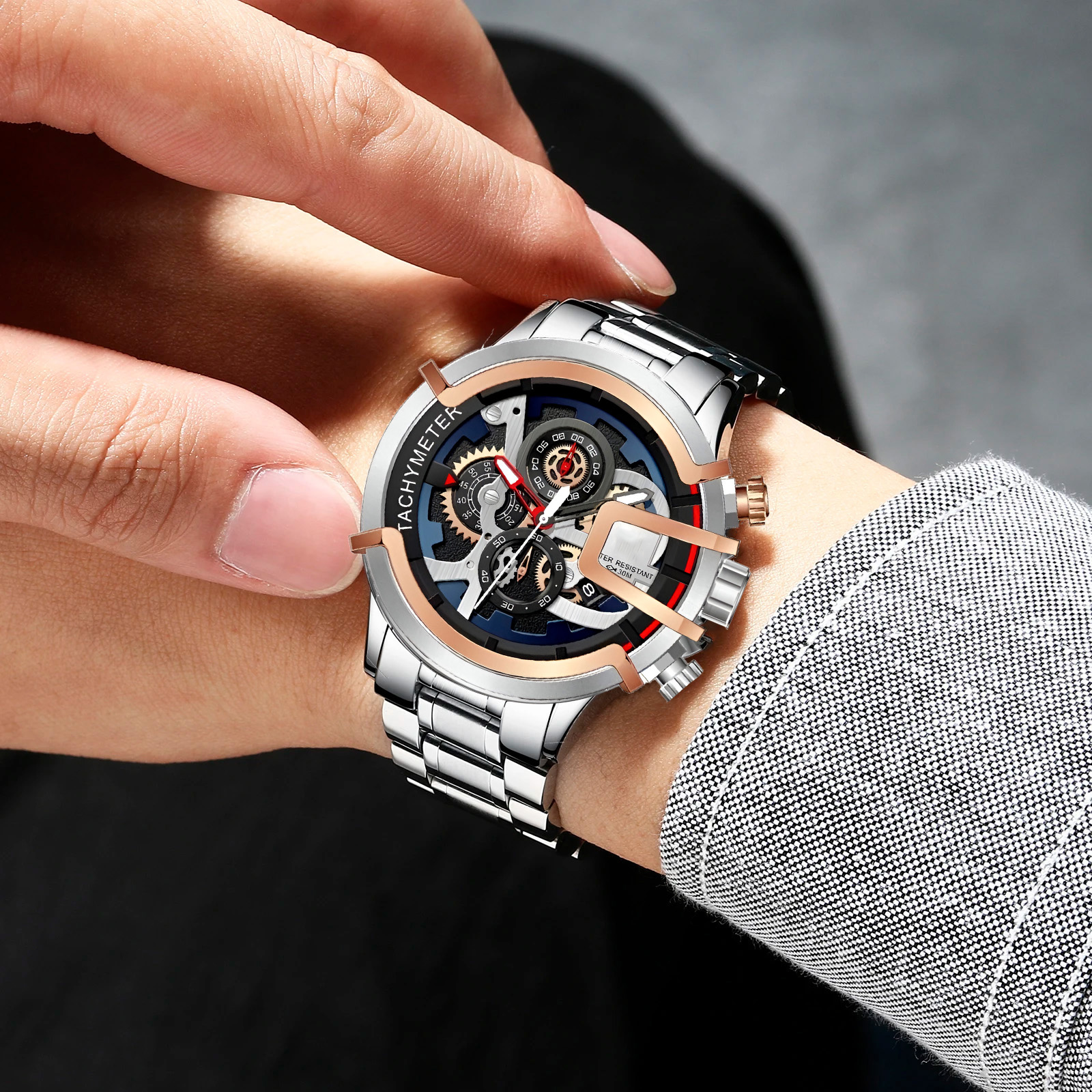 Reloj Gforce H3911g Cronografo Funciona